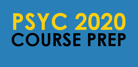 PSYC 2020 - Course Prep