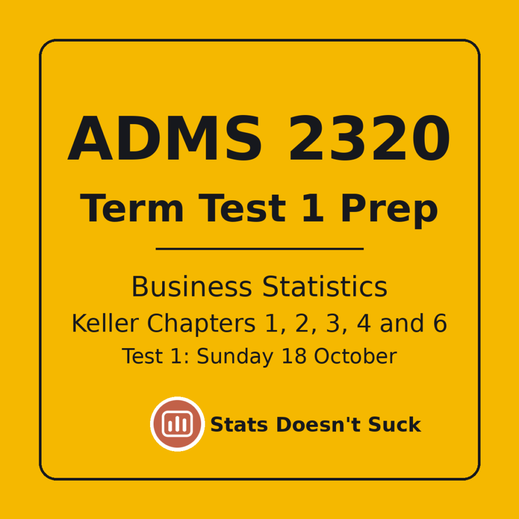 ADMS 2320 Term Test 1 Prep, Keller Chapters 1, 2, 3, 4 and 6